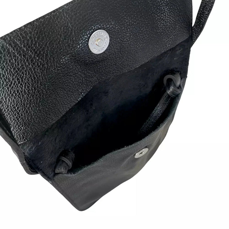Bolsa Tiracolo Couro Preto - Vegana - Loja Online - Its