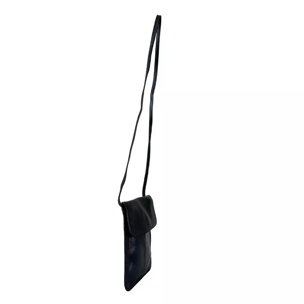 Bolsa Tiracolo Couro Preto - Vegana - Loja Online - Its
