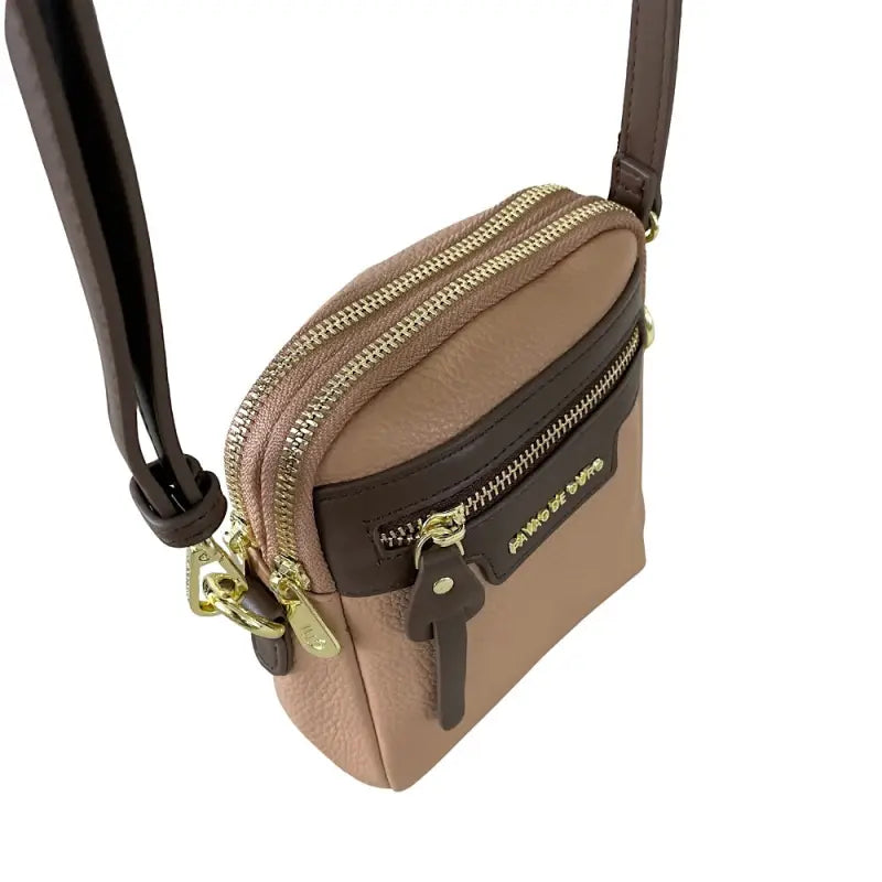 Bolsa tiracolo média bege | o clássico neutro
