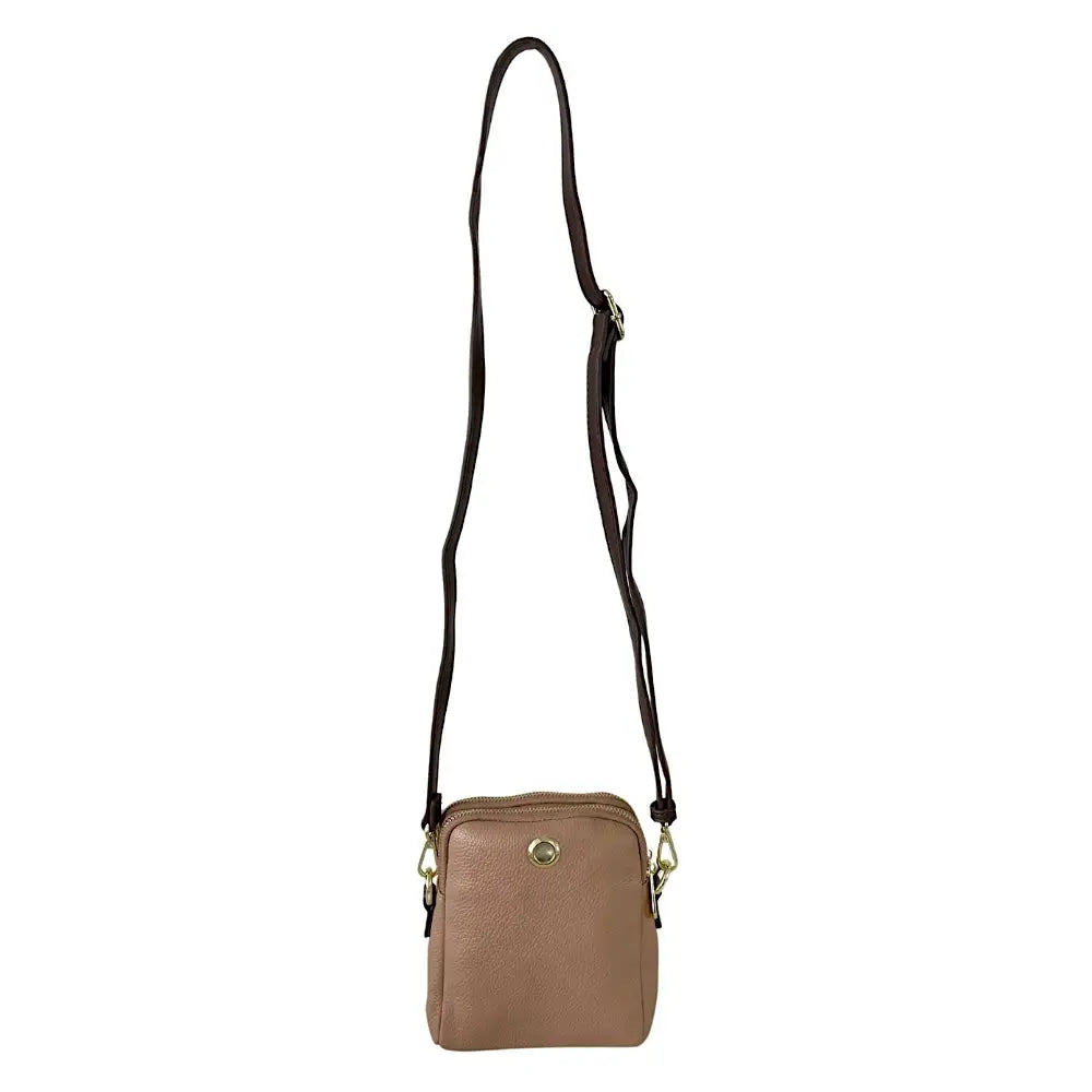 Bolsa Tiracolo Média Bege - Vegana - Loja Online - Its Couro