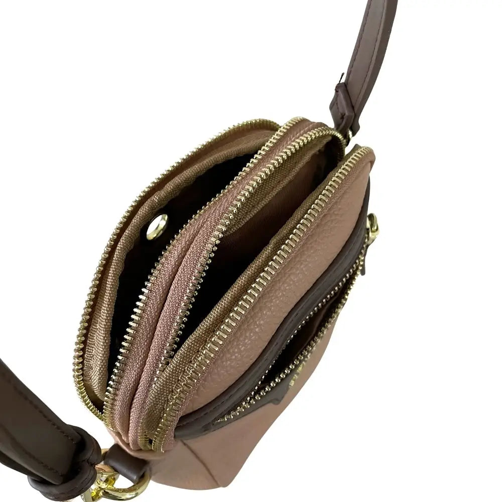 Bolsa Tiracolo Média Bege - Vegana - Loja Online - Its Couro