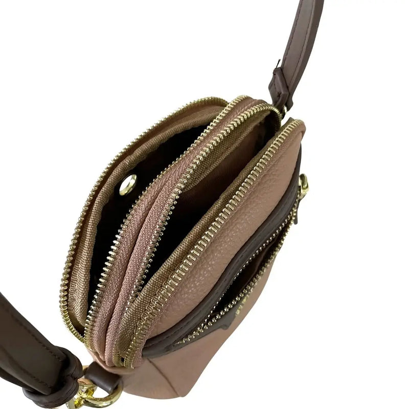 Bolsa Tiracolo Média Bege - Vegana - Loja Online - Its Couro