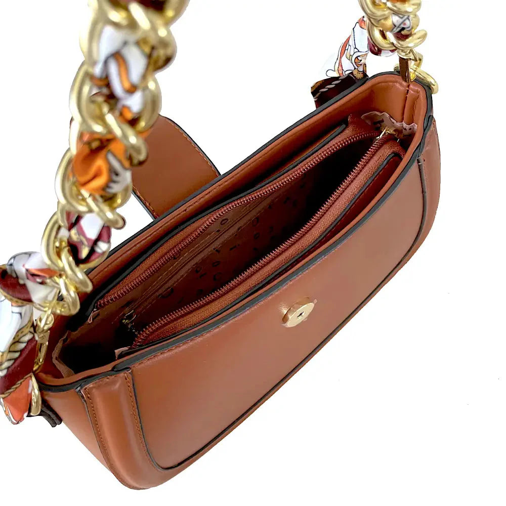 Bolsa Tiracolo Média Corrente Caramelo - Vegana - Loja