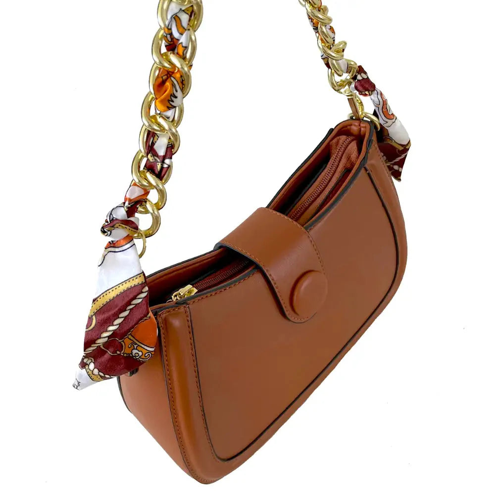 Bolsa Tiracolo Média Corrente Caramelo - Vegana - Loja