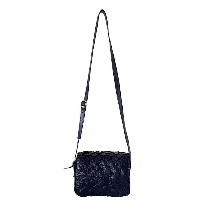 Bolsa Tiracolo Pirarucu Preto - Vegana - Loja Online - Its