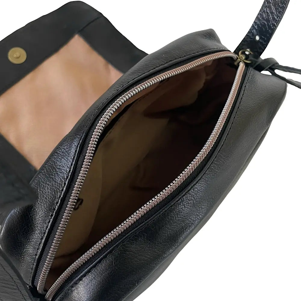 Bolsa Tiracolo Pirarucu Preto - Vegana - Loja Online - Its
