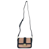 Bolsa Tiracolo Ráfia Sintética Preto - Vegana - Loja Online