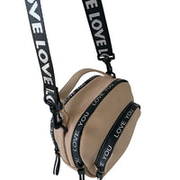 Bolsa Tiracolo com Três Divisões Bege - Vegana - Loja