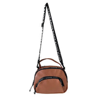 Bolsa Tiracolo com Três Divisões Caramelo - Vegana - Loja