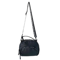 Bolsa Tiracolo com Três Divisões Preto - Vegana - Loja