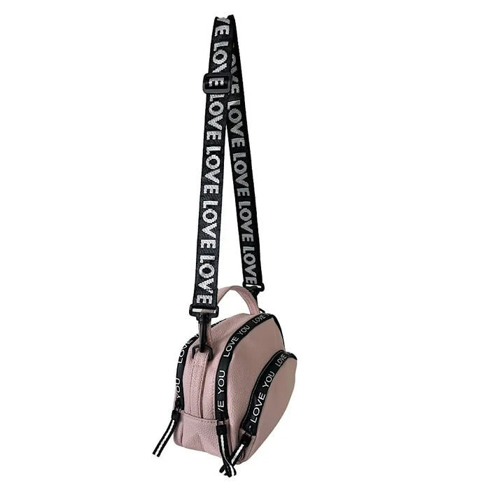 Bolsa Tiracolo com Três Divisões Rosê - Vegana - Loja