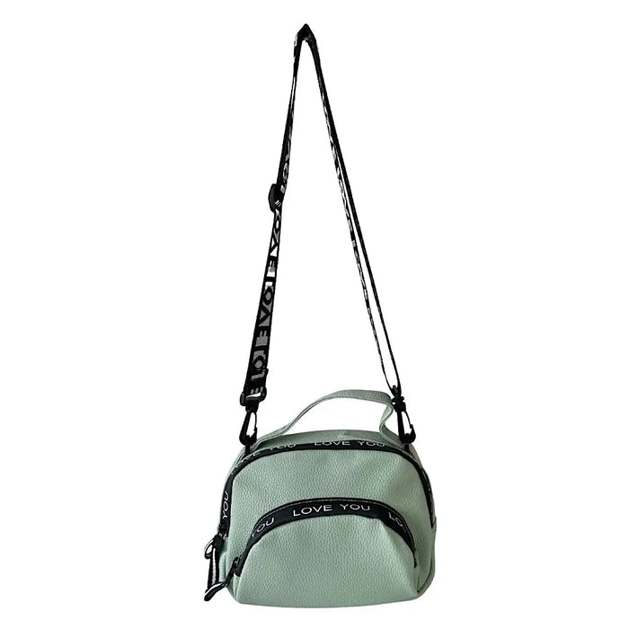 Bolsa Tiracolo com Três Divisões Verde - Vegana - Loja