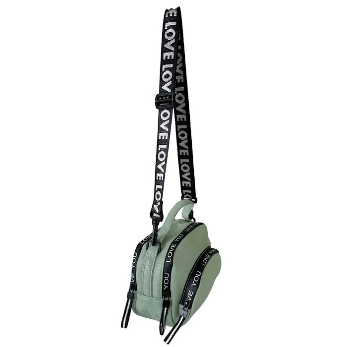 Bolsa Tiracolo com Três Divisões Verde - Vegana - Loja