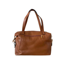 Bolsa Tote Couro com Alça Transversal Caramelo - Vegana
