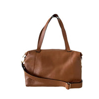 Bolsa Tote Couro com Alça Transversal Caramelo - Vegana