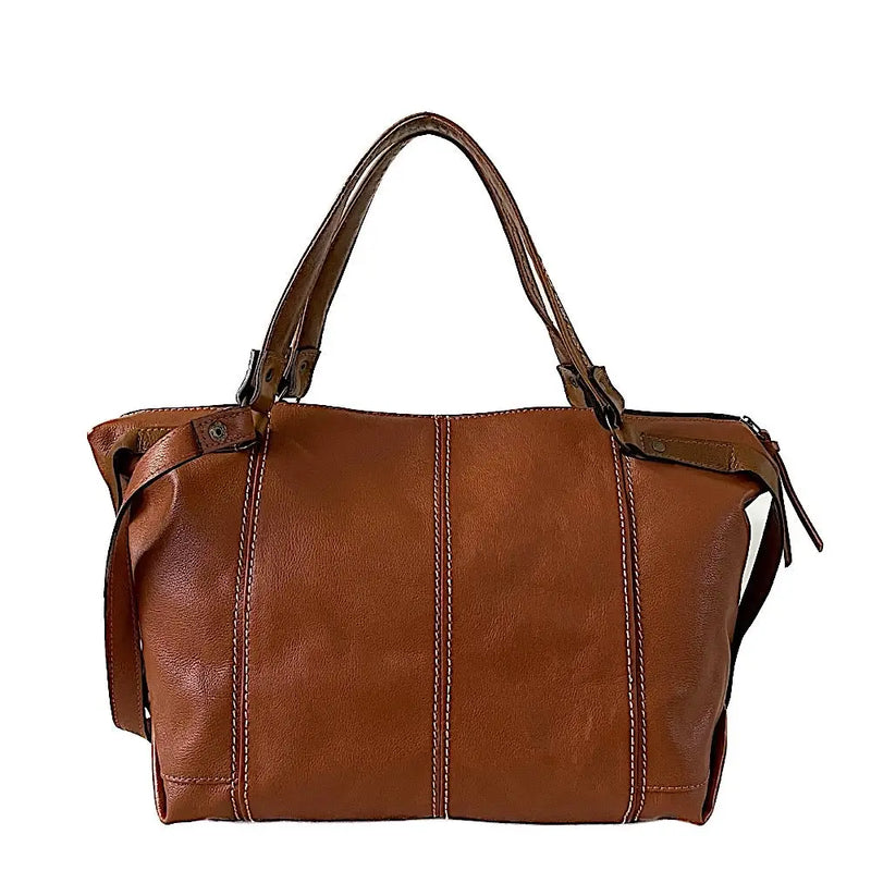 Bolsa Tote Couro Caramelo - Vegana - Loja Online - Its