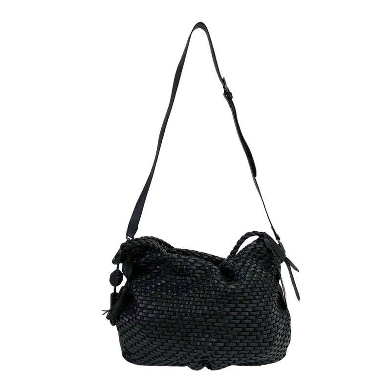 Bolsa Tote com Divisões Tela Couro Preto - Vegana - Loja