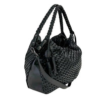 Bolsa Tote com Divisões Tela Couro Preto - Vegana - Loja