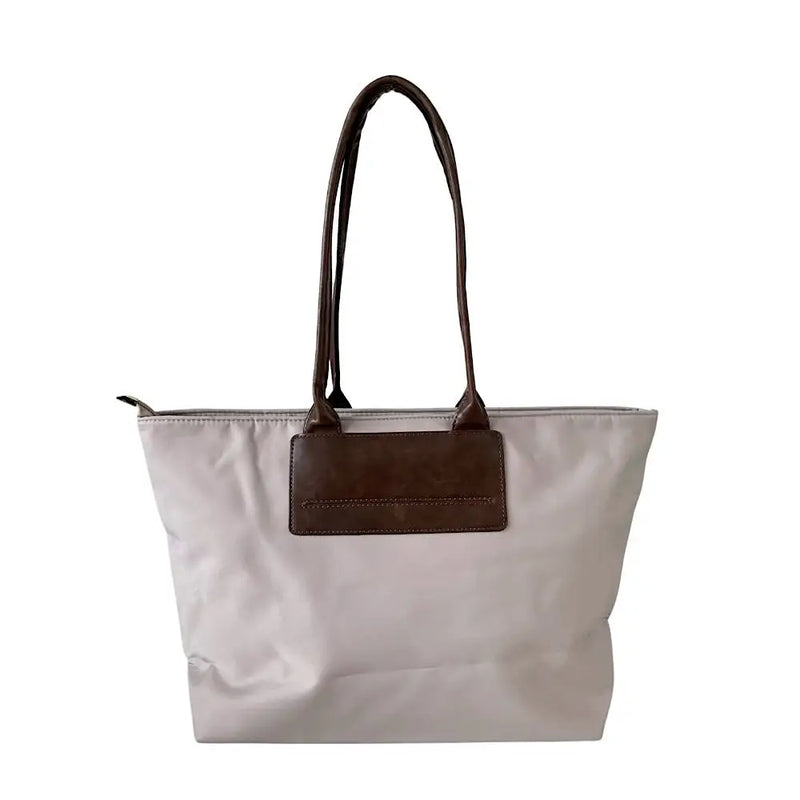 Bolsa Tote Nylon Bege - Couro - Loja Online - Its