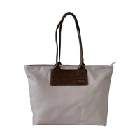 Bolsa Tote Nylon Bege - Couro - Loja Online - Its