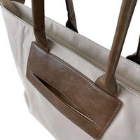 Bolsa Tote Nylon Bege - Couro - Loja Online - Its