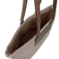 Bolsa Tote Nylon Bege - Couro - Loja Online - Its