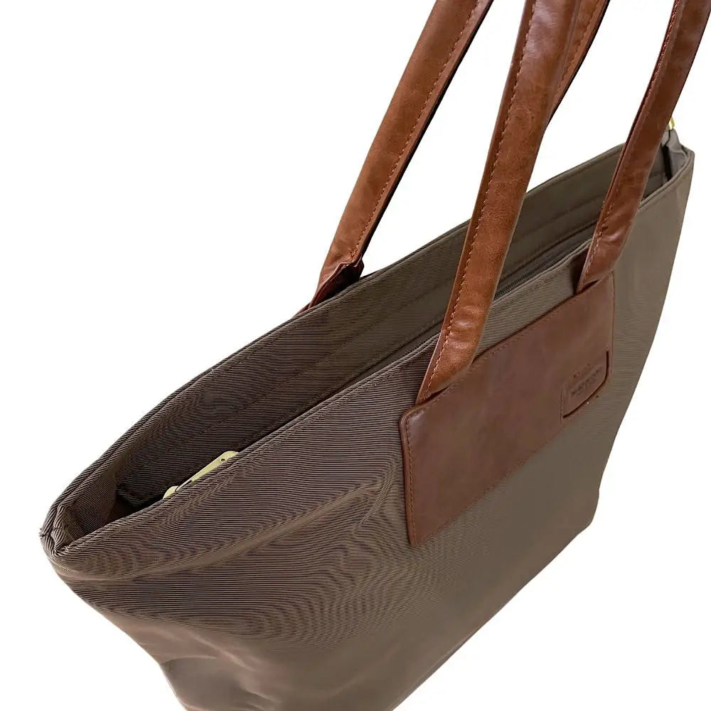 Bolsa Tote Nylon Caqui - Vegana - Loja Online - Its Couro