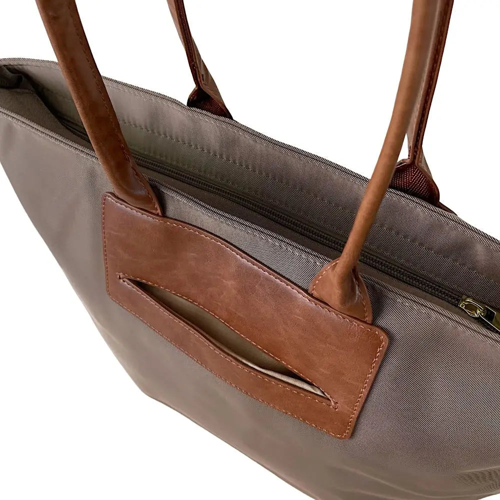 Bolsa Tote Nylon Caqui - Vegana - Loja Online - Its Couro