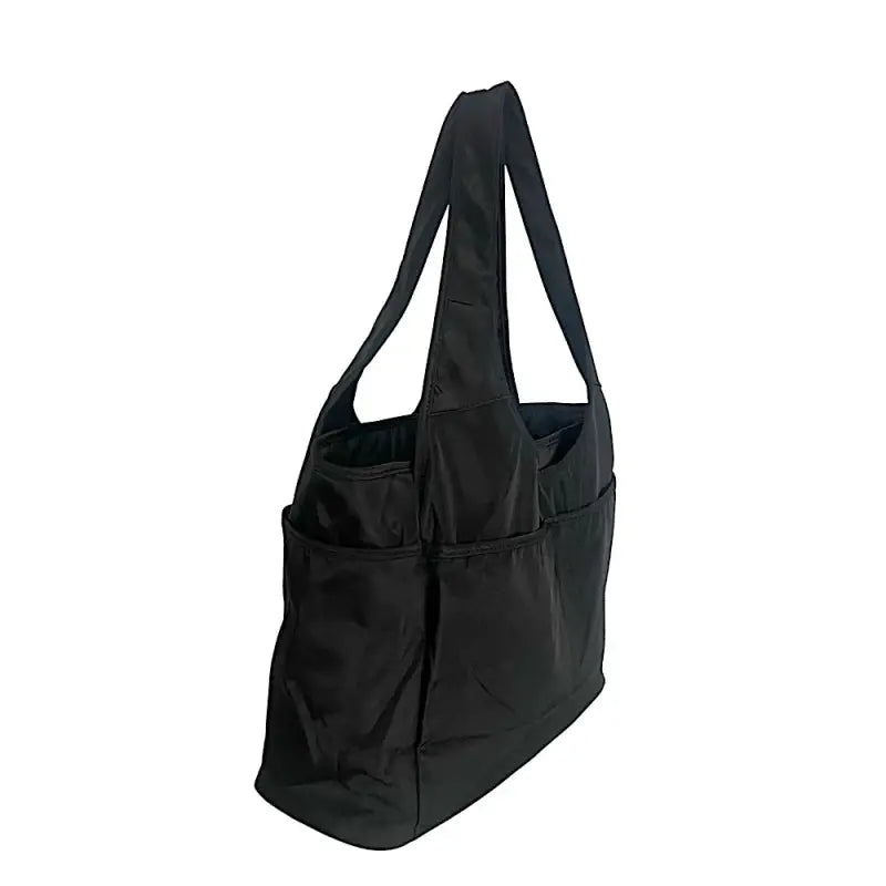 Bolsa tote em nylon preto | duas alças de ombro