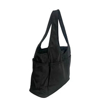 Bolsa tote em nylon preto | duas alças de ombro