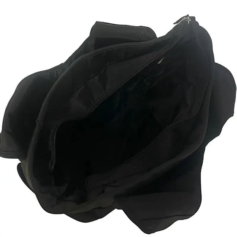 Bolsa tote em nylon preto | lGrande espa'o interno