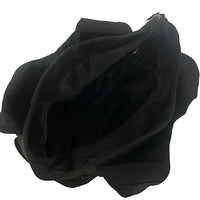 Bolsa tote em nylon preto | lGrande espa'o interno