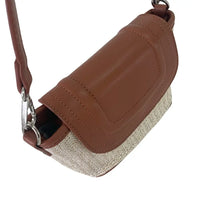 Bolsa Tote Pequena Ráfia Sintética Caramelo - Vegana - Loja