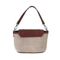 Bolsa Tote Pequena Ráfia Sintética Caramelo - Vegana - Loja