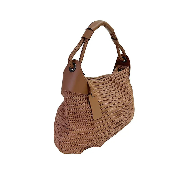 Bolsa Tote Tela Couro Caramelo - Vegana - Loja Online - Its