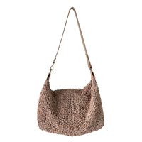 Bolsa Tricô de Couro Bege - Vegana - Loja Online - Its