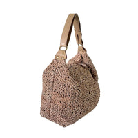 Bolsa Tricô de Couro Bege - Vegana - Loja Online - Its