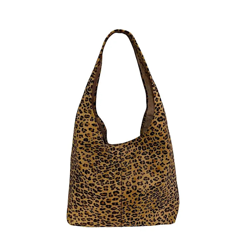 Frente da Bolsa Hobo Animal Print Onça