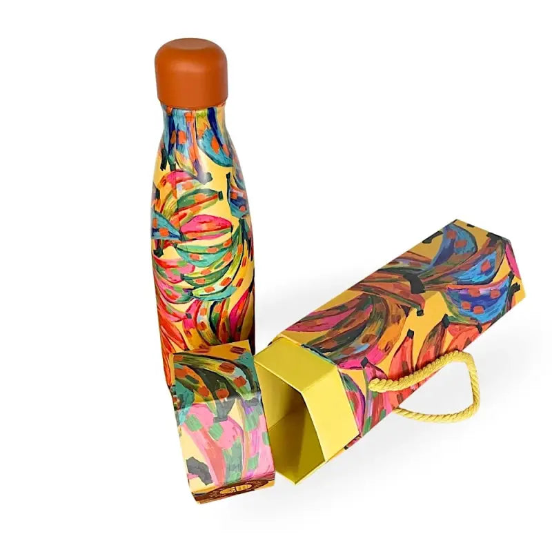 Garrafa térmica glub 500ml cor de banana laranja - loja