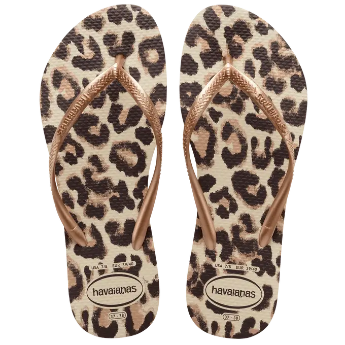 Havaianas Slim Animals Bege - Bolsa Vegana - Loja Online