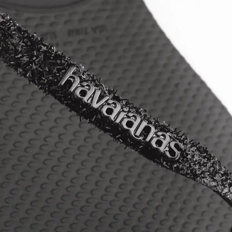 Havaianas Slim Glitter Preta - Bolsa Vegana - Loja Online