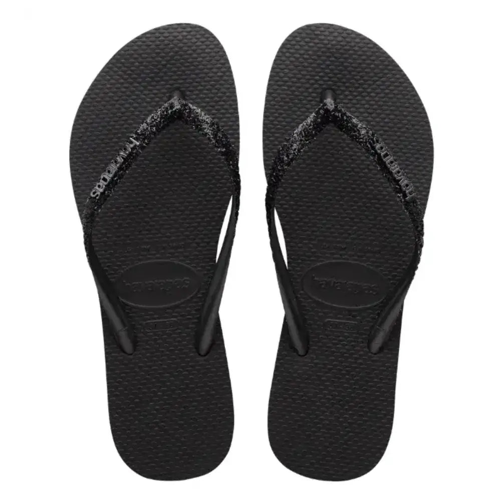 Havaianas Slim Glitter Preta - Bolsa Vegana - Loja Online