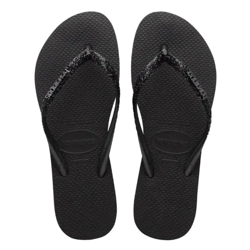 Havaianas Slim Glitter Preta - Bolsa Vegana - Loja Online