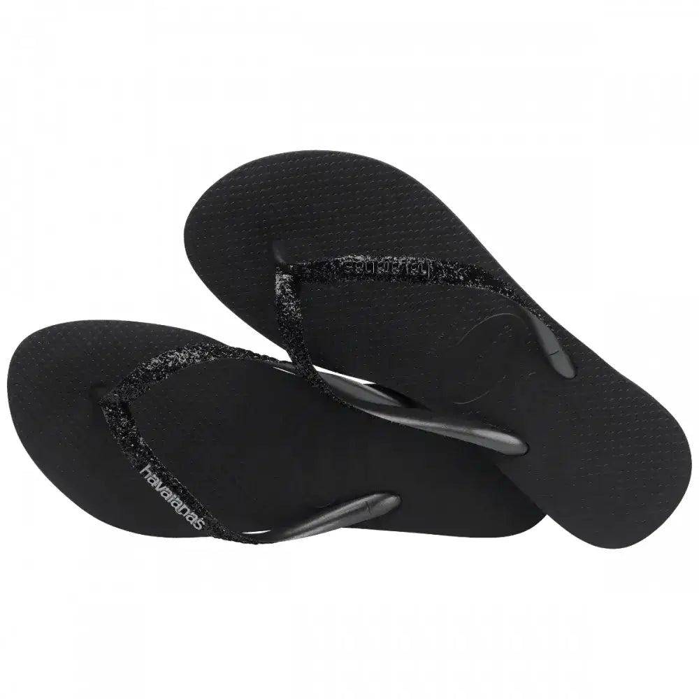 Havaianas Slim Glitter Preta - Bolsa Vegana - Loja Online
