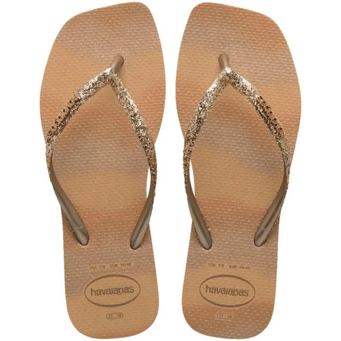 Havaianas Square Glitter Party Dourado - Bolsa Vegana