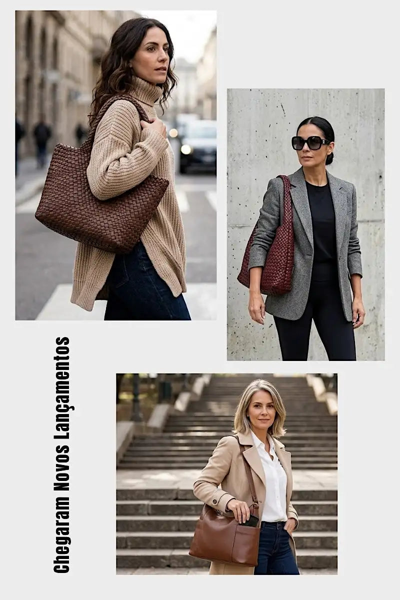 Lançamento em Bolsa Feminina. Bolsas em Couro Legitimo