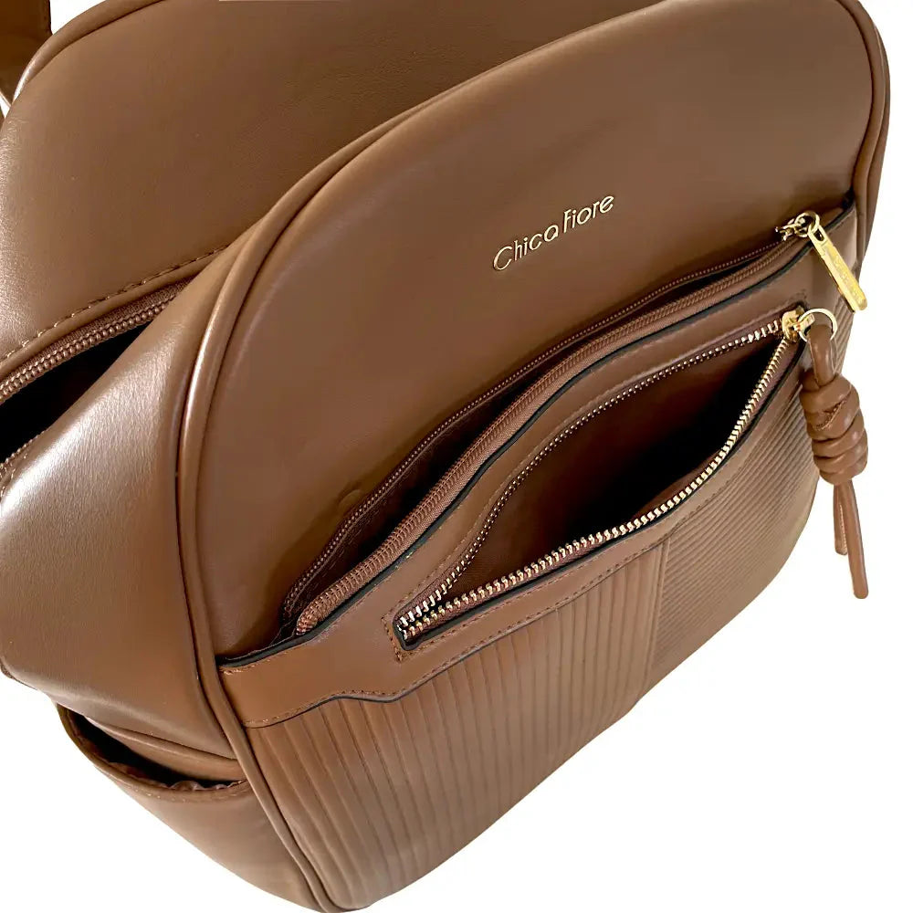 Mochila Média Caqui - Bolsa Vegana - Loja Online - Its Couro