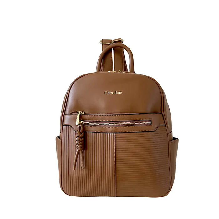 Mochila Média Caqui - Bolsa Vegana - Loja Online - Its Couro