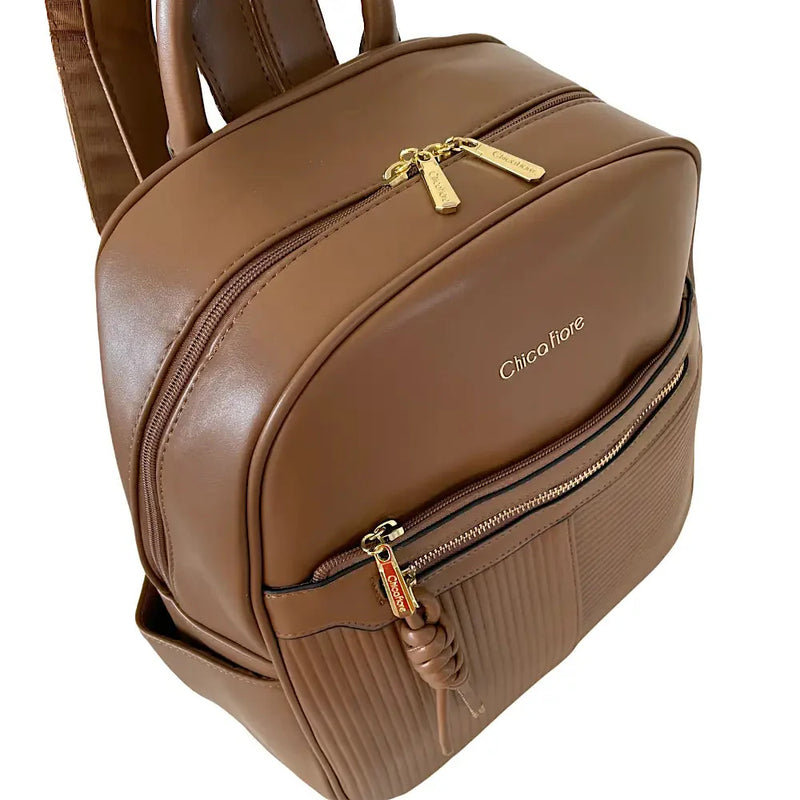 Mochila Média Caqui - Bolsa Vegana - Loja Online - Its Couro