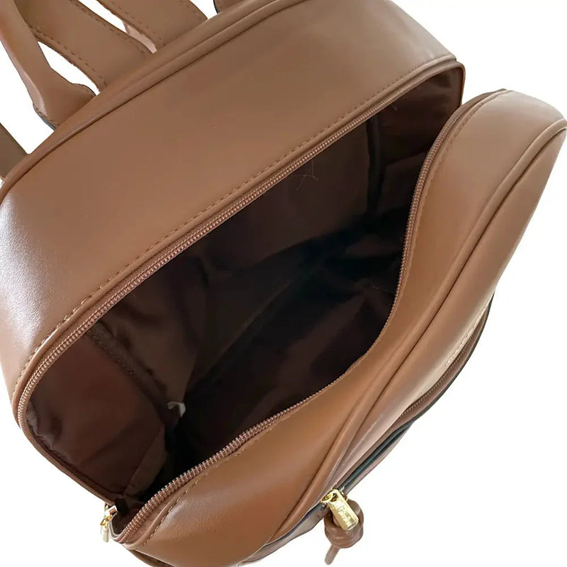 Mochila Média Caqui - Bolsa Vegana - Loja Online - Its Couro